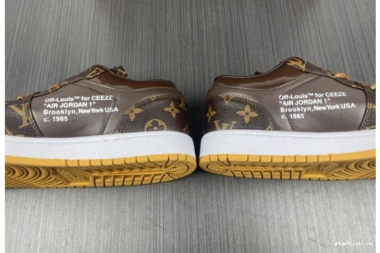 JORDAN AIR Low 1 CASE) -LouiV Top (WITH O-W WHITE-LouiV 0412